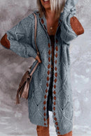 Hilda - Langärmelig Gestrickte Strickjacke Mit Kapuze