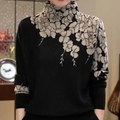 Amelie – Lässiger Langarmpullover mit Blumenprint