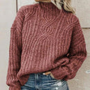 Liesel - Bequemer Rundhals Pullover mit langen Ärmeln