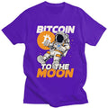 Leo - Lässiges Kurzarm-T-Shirt mit Mond-Druck