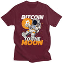 Leo - Lässiges Kurzarm-T-Shirt mit Mond-Druck