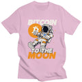 Leo - Lässiges Kurzarm-T-Shirt mit Mond-Druck