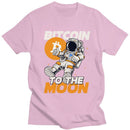 Leo - Lässiges Kurzarm-T-Shirt mit Mond-Druck
