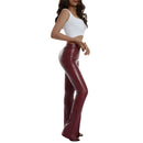 Emily – Schlanke Passform Schlaghose mit hoher Taille und Schlitzdetail