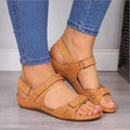 Anna - Lässiger Klettverschluss Riemchensandalen mit rutschfester Sohle für mehr Komfort
