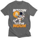 Leo - Lässiges Kurzarm-T-Shirt mit Mond-Druck