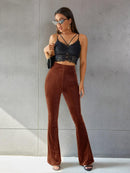 Noelia – Bequeme Schlaghose hoher Taille Hose mit Schlank Fit