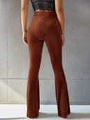Noelia – Bequeme Schlaghose hoher Taille Hose mit Schlank Fit