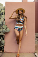 Luna – Sportliches zweiteiliges Beachwear-Set mit Hoch-Taille-Hose