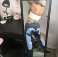 Julia - Lässige Hohe Taille Jeans mit weitem Bein und lockerem Schnitt