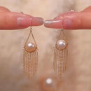 GoldenAura - Kwastje Bengelen Oorbellen