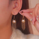 GoldenAura - Kwastje Bengelen Oorbellen