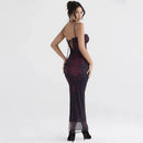 Kiara - Elegantes Maxikleid mit bedrucktem Muster und zartem Riemen-Detail