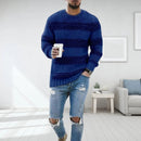 Alaric - Langärmeliger gestreifter Pullover mit Rundhalsausschnitt und schmaler Passform