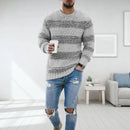 Alaric - Langärmeliger gestreifter Pullover mit Rundhalsausschnitt und schmaler Passform