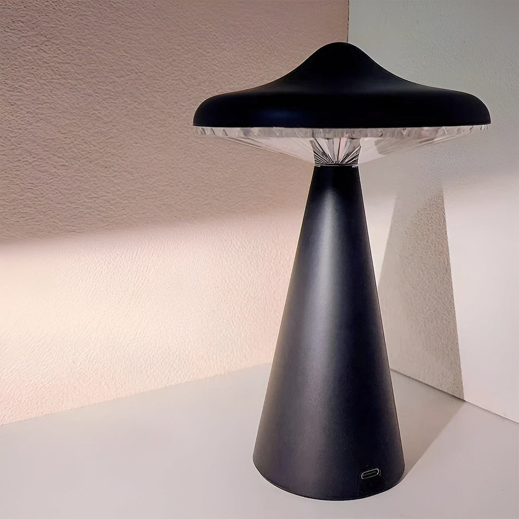Tragbare LED-Tischleuchte in Pilzform
