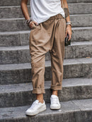Simone - Stylische Elastische Taille  Hose mit lockerem Sitz