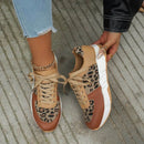 Monika – Lässige Turnschuhe mit Leopardenmuster und rutschfester Sohle für Komfort
