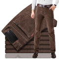 Alwin - Bequeme Schlanke Passform Hose mit geradem Bein und mehreren Taschen