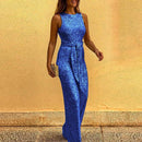 Anya - Lässiger ärmelloser Jumpsuit mit Rundhalsausschnitt und schmeichelhafter Passform