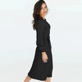 Emilia - Casual Rundhalsausschnitt slim fit Strickkleid mit langen Ärmeln