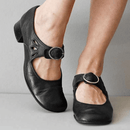 Yolina - Modische dickem Absatz Schuhe mit Schnalle und rutschfest Komfort