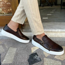 Anton - Flache Schnürschuhe mit rutschfester Oberfläche und stilvollem Doppelschnallen Detail