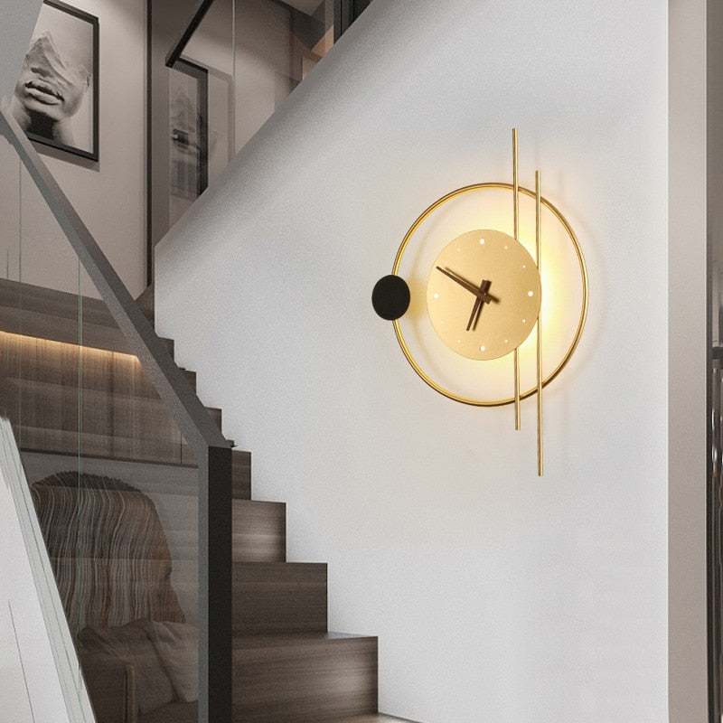 Moderne LED-Wanduhr für stilvolle Beleuchtung