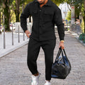 Albert - Zweiteiliges Satz mit langärmeliger Jacke und Taschenhosen