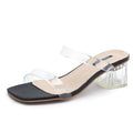 Leyla – Stilvolle Sandalen mit transparenten Riemchen und offenem Zehenbereich