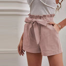 Heidi – Leichte Shorts mit hoher Taille verstellbarer Passform und Taschen