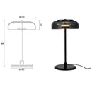 Dekorative Tischlampe aus nordischem Glas für den Nachttisch