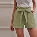 Heidi – Leichte Shorts mit hoher Taille verstellbarer Passform und Taschen