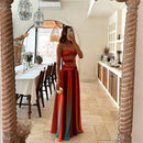 Mira - Lässiges Maxikleid mit gedrehtem Mieder und trägerlosem Design