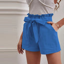 Heidi – Leichte Shorts mit hoher Taille verstellbarer Passform und Taschen