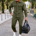 Albert - Zweiteiliges Satz mit langärmeliger Jacke und Taschenhosen