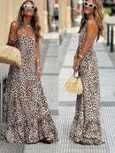 Camila – Maxikleid Mit Leopardenmuster