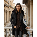 Clara - Bequeme Langärmelig Gürtel Jacke Mit Knöpfen