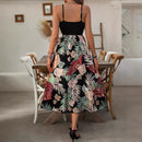 Selina – Stilvolles ärmelloses bedrucktes Kleid mit Spaghettiträgern