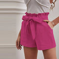 Heidi – Leichte Shorts mit hoher Taille verstellbarer Passform und Taschen