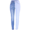 Clara – Stylische zweifarbige Hohe Taille Hose mit schmaler Passform und Taschen