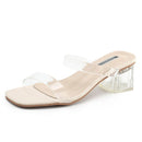 Leyla – Stilvolle Sandalen mit transparenten Riemchen und offenem Zehenbereich