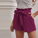 Heidi – Leichte Shorts mit hoher Taille verstellbarer Passform und Taschen