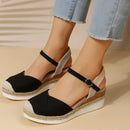 Luzia - Bequeme hochhackige Sandalen mit verstellbarer Schnalle