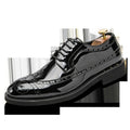 Kareem – Schnürschuhe mit Metallic Finish und Brogue-Details