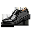 Kareem – Schnürschuhe mit Metallic Finish und Brogue-Details