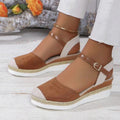 Luzia - Bequeme hochhackige Sandalen mit verstellbarer Schnalle