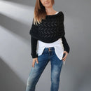 Anna - Wärme und Komfort luxuriöser Schal mit Drapierung und Design
