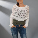 Anna - Wärme und Komfort luxuriöser Schal mit Drapierung und Design