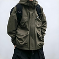 Carl - Wetterfest Langärmelig Lose Kapuze Jacke